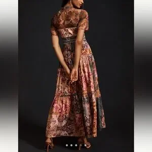 chinese dress ladies Delicate Florals Maxi  Geisha Designs by Paras and Shalini